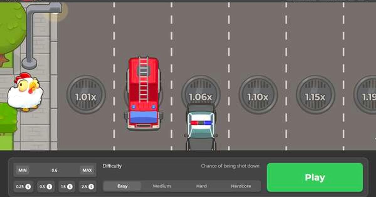 Chicken Road 2 niveles de dificultad SpinAura